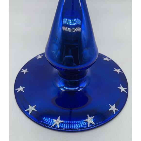Christopher Radko Star Blue Glass Ornament Holder Stand Home for the Holidays - Picture 4 of 4